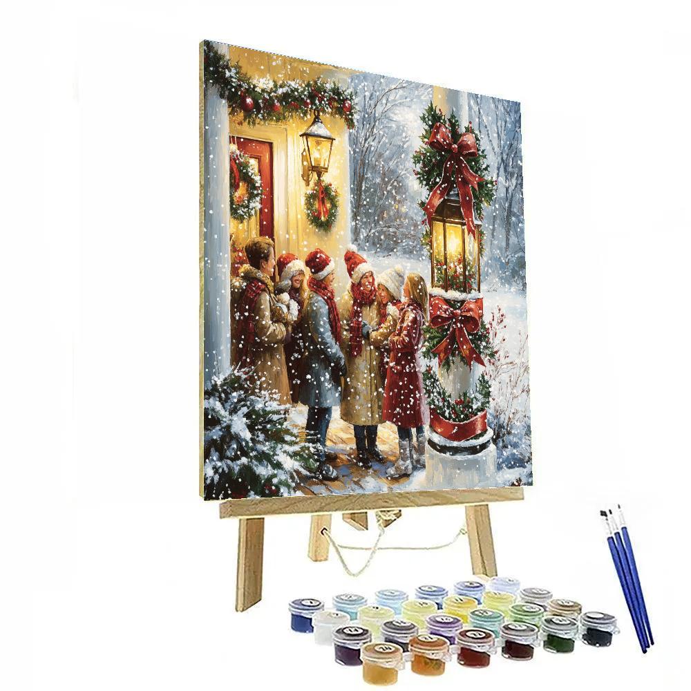Holly Lantern Reunion Paint by numbers kits