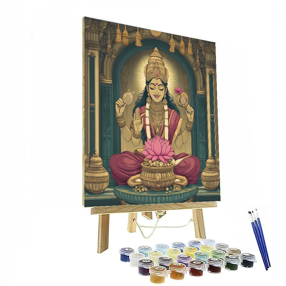 Clockwork Treasury Of Lakshmi Number painting