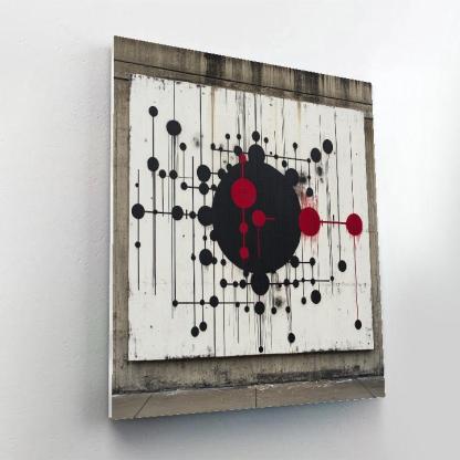 Banksy Inspired Carbon Silence Constellation Paint by numbers art