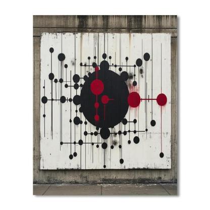 Banksy Inspired Carbon Silence Constellation Paint by numbers art
