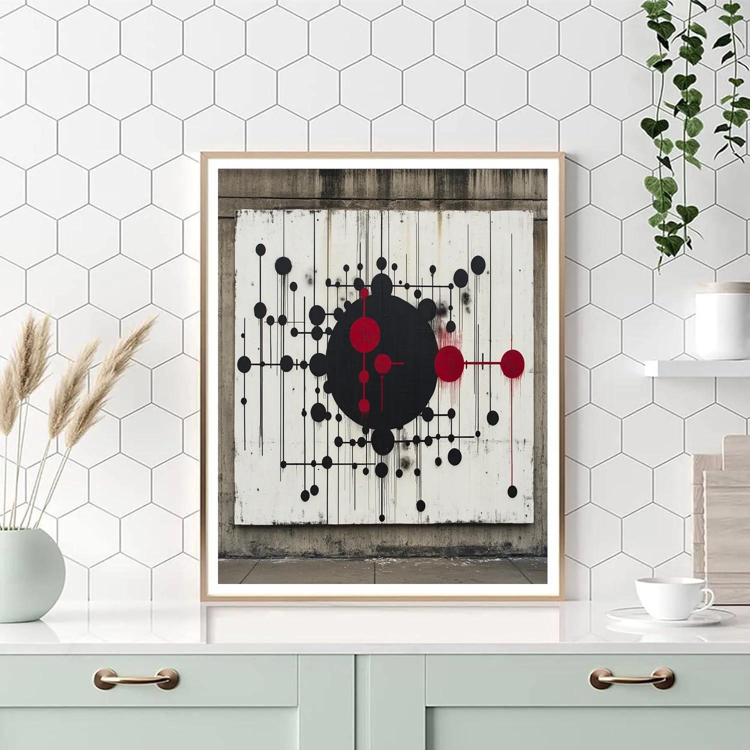 Banksy Inspired Carbon Silence Constellation Paint by numbers art