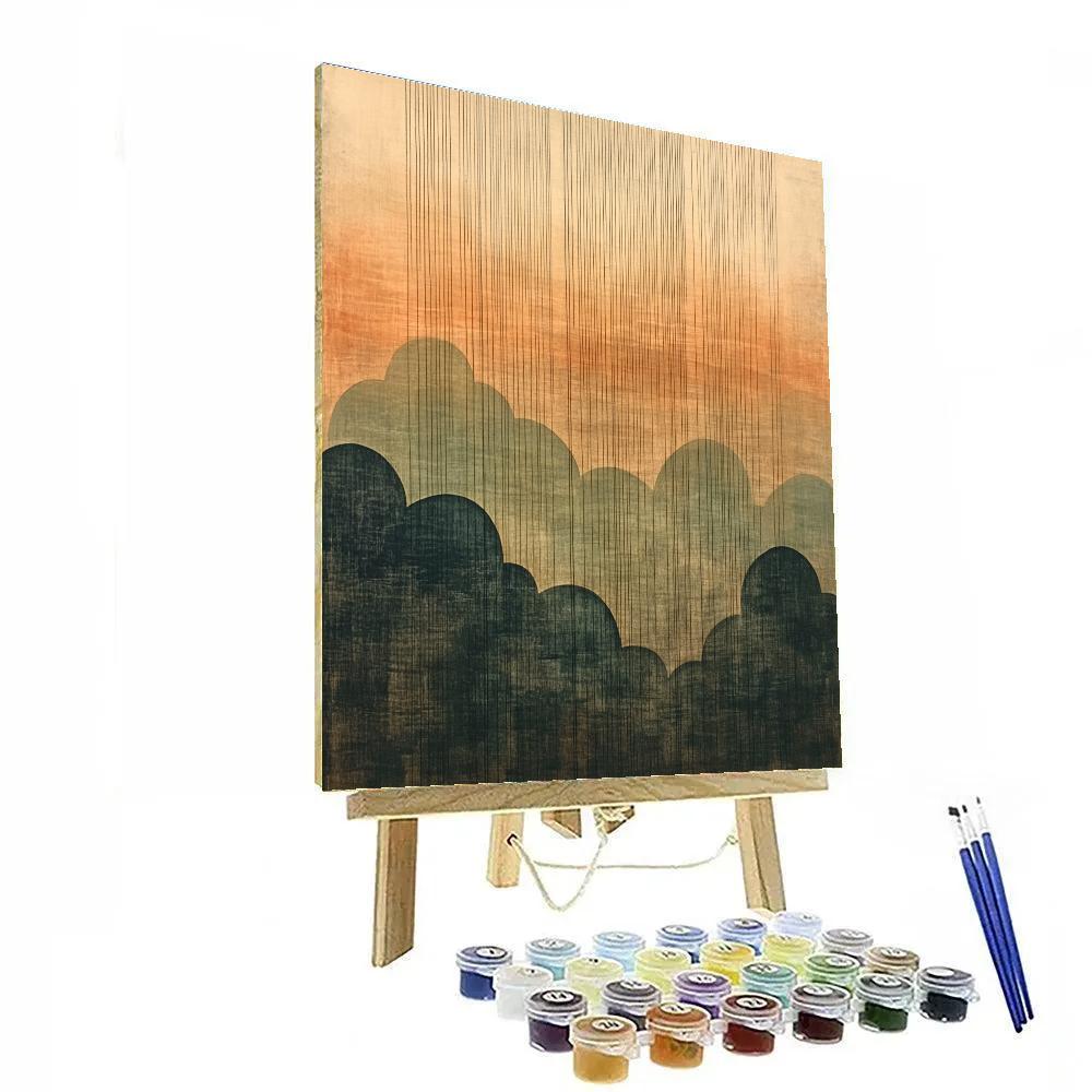 Nandalal Bose Inspired Monsoon Raga Skyflow painting number kit