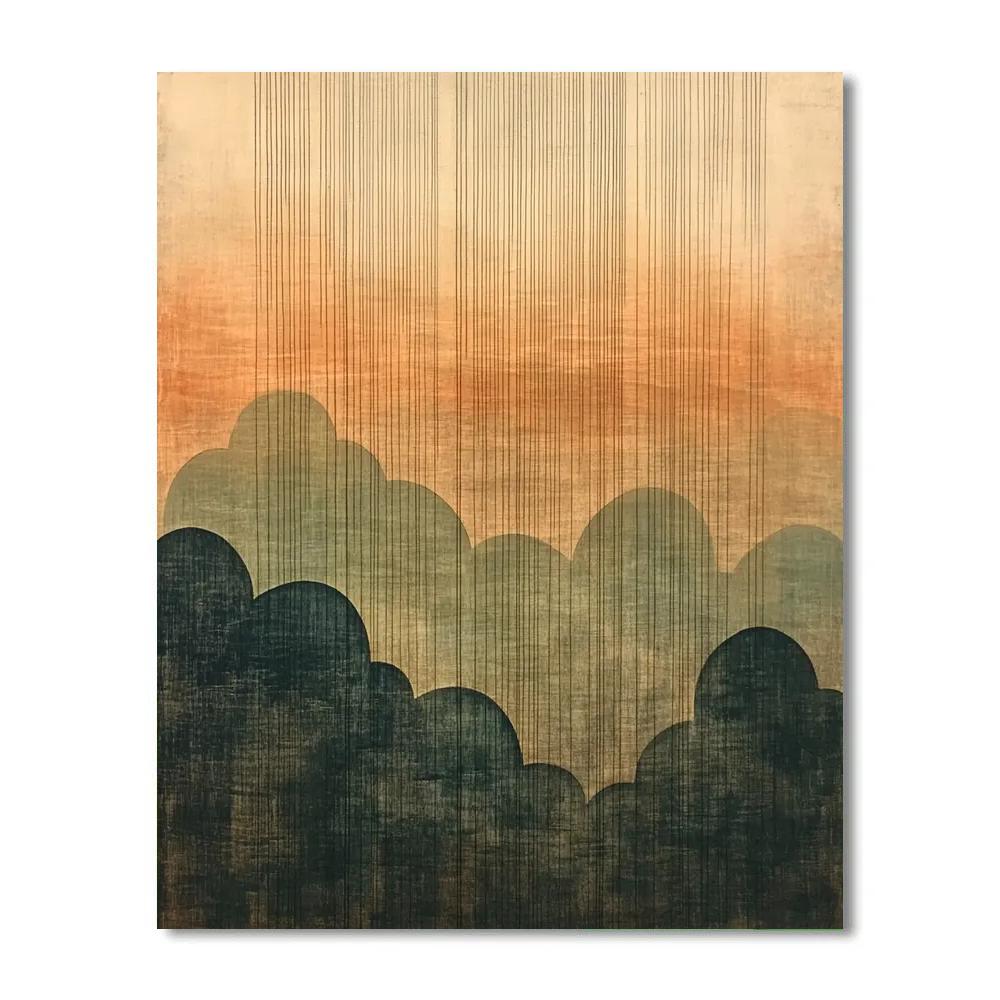 Nandalal Bose Inspired Monsoon Raga Skyflow painting number kit