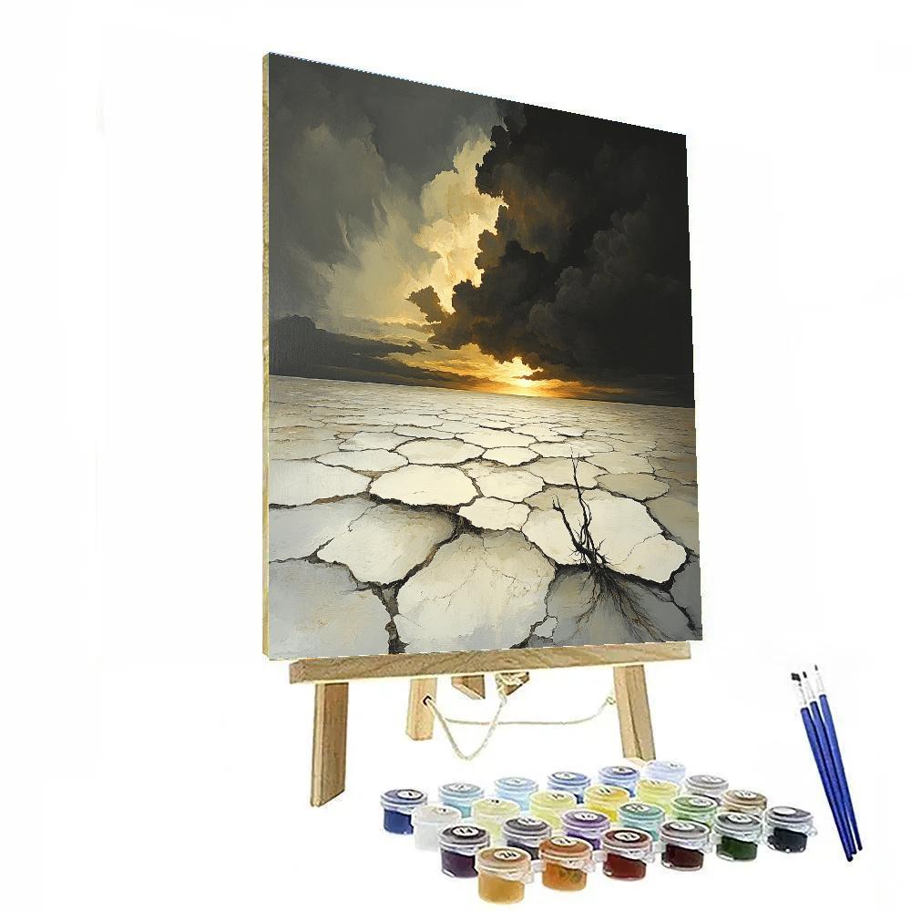 Francisco Goya Inspired Nebular Dawn Above Salt Flats painting number kit