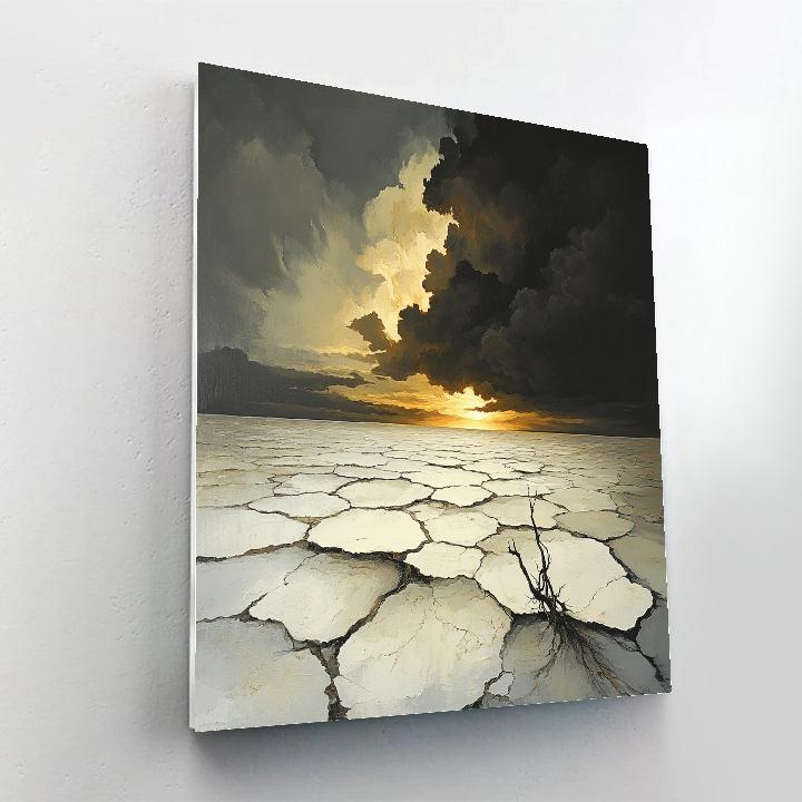 Francisco Goya Inspired Nebular Dawn Above Salt Flats painting number kit