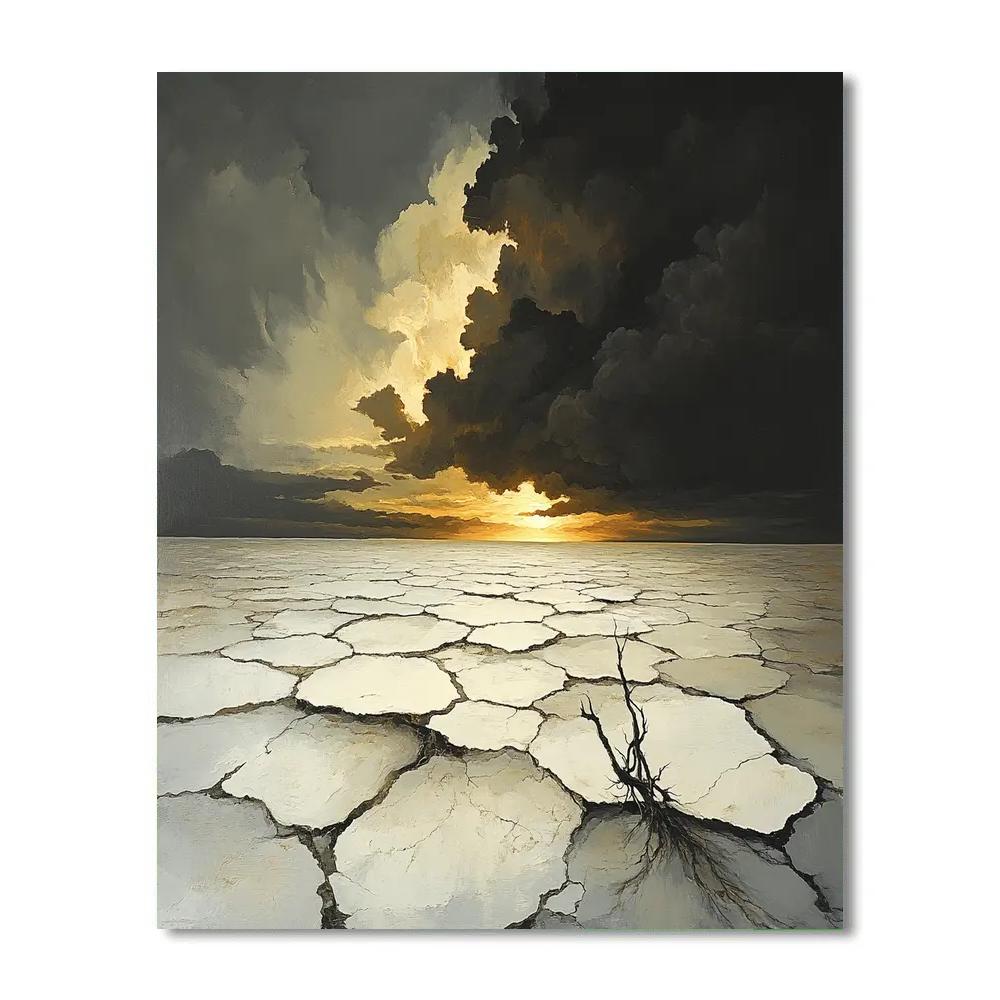 Francisco Goya Inspired Nebular Dawn Above Salt Flats painting number kit