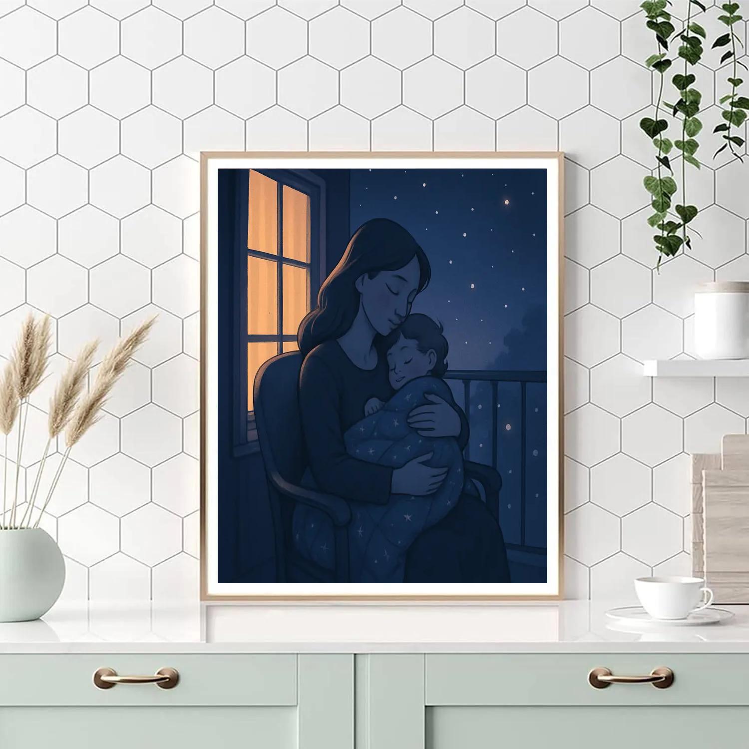 Starlit Lullaby On The Balcony Paint by numbers art