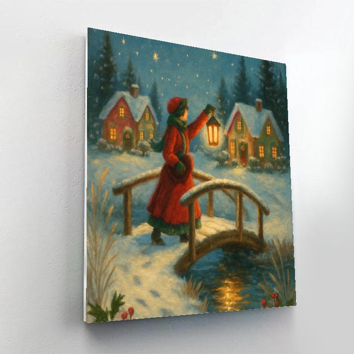 Lantern Bridge Over Peppermint Creek paint by number