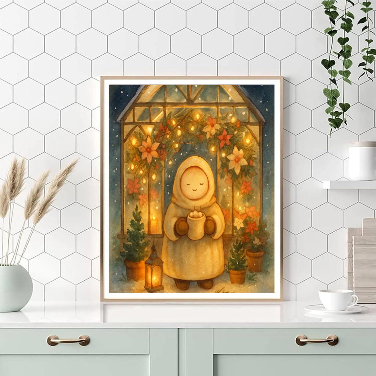 Midnight Cocoa In The Glasshouse Paint by numbers kits