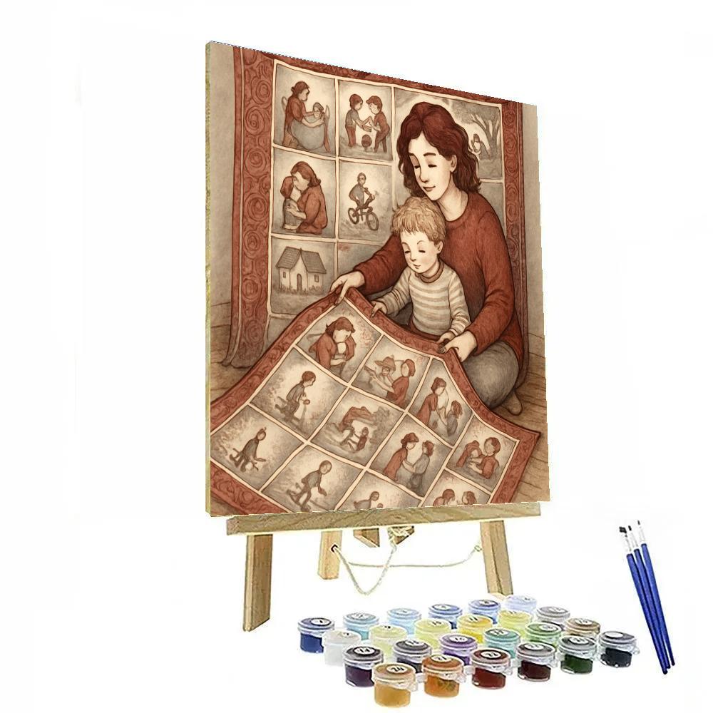 Memory Quilt Of Shared Moments paint by number