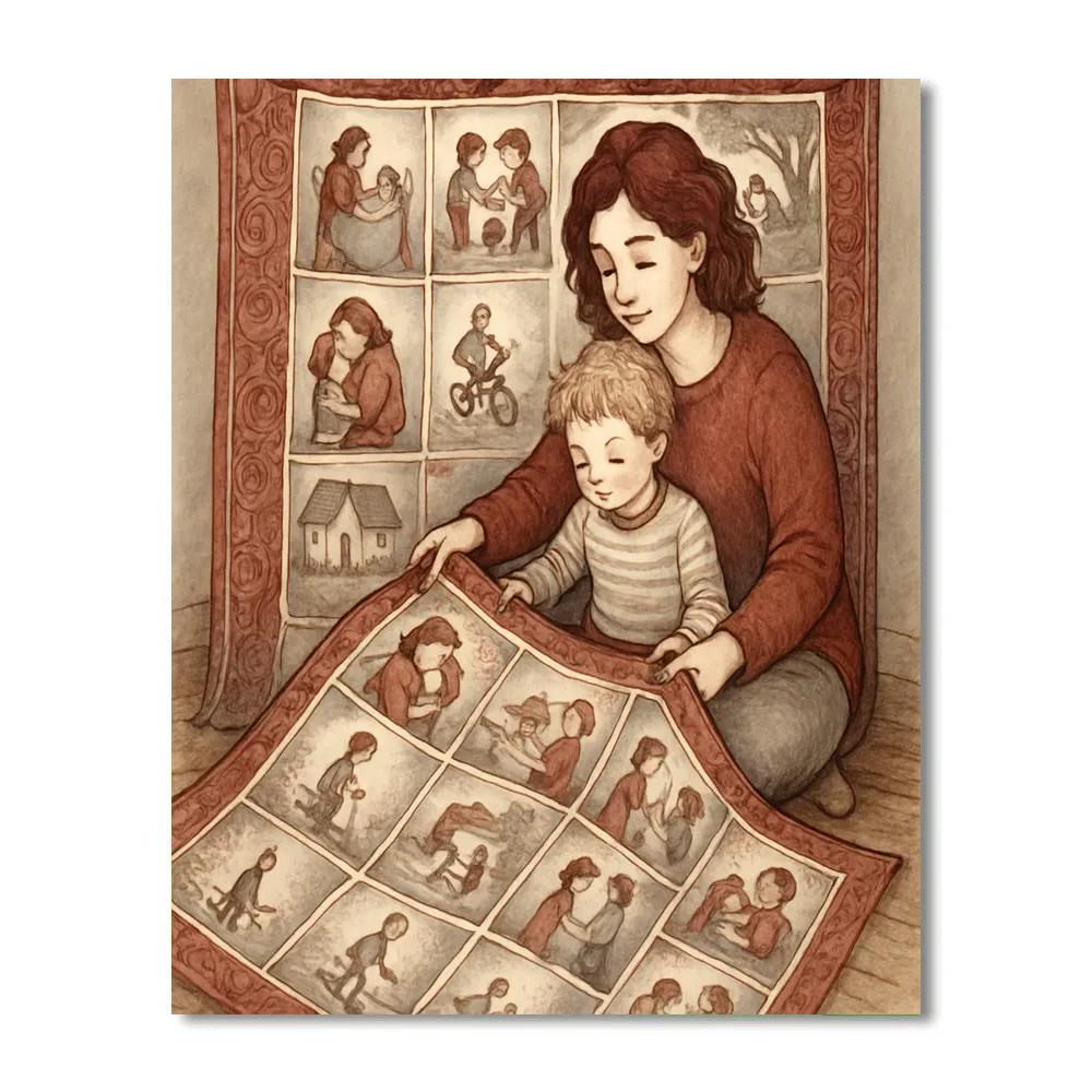 Memory Quilt Of Shared Moments paint by number