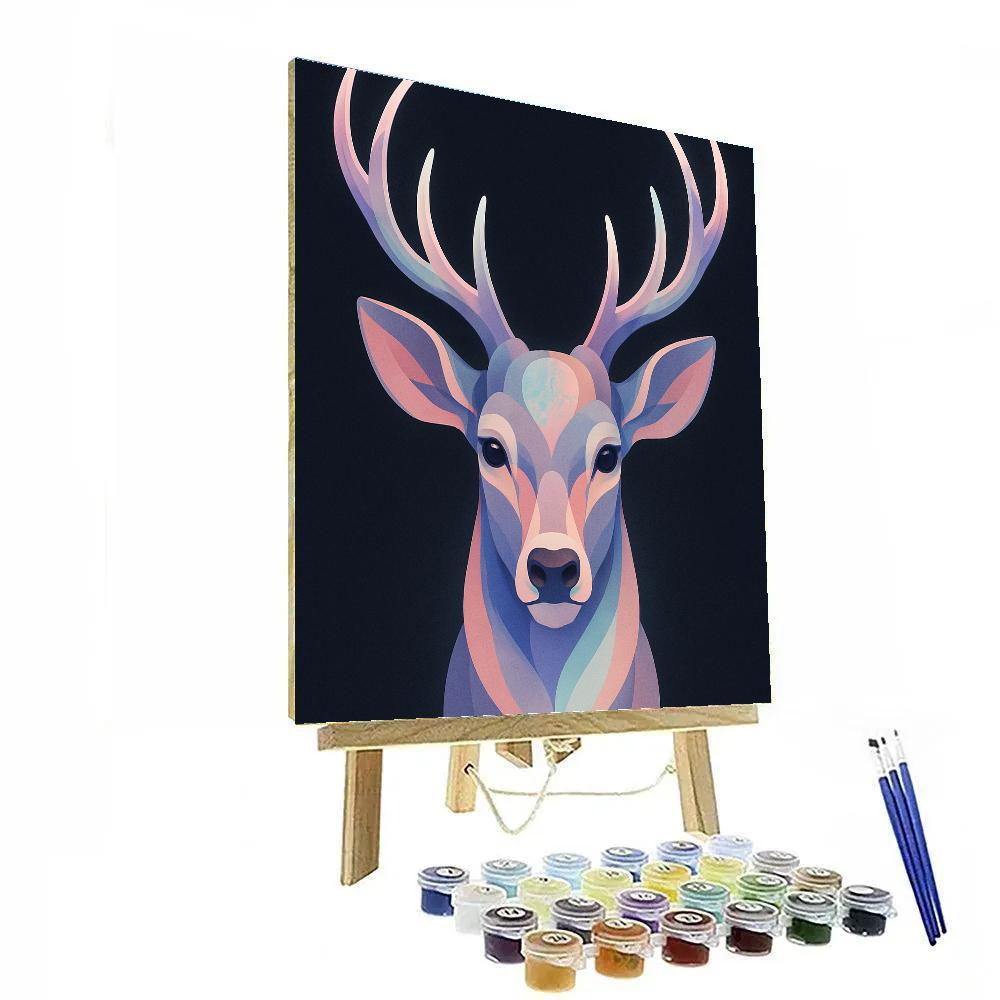 Opal Antlered Deer Reverie Paint by numbers kits