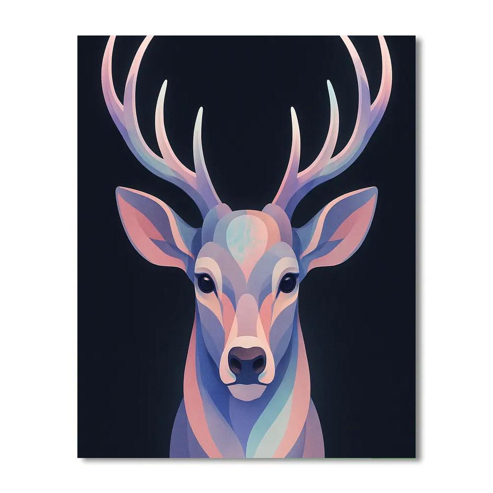 Opal Antlered Deer Reverie Paint by numbers kits