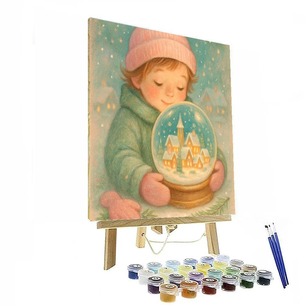 The Snow Globe Conservatory Paint by numbers art