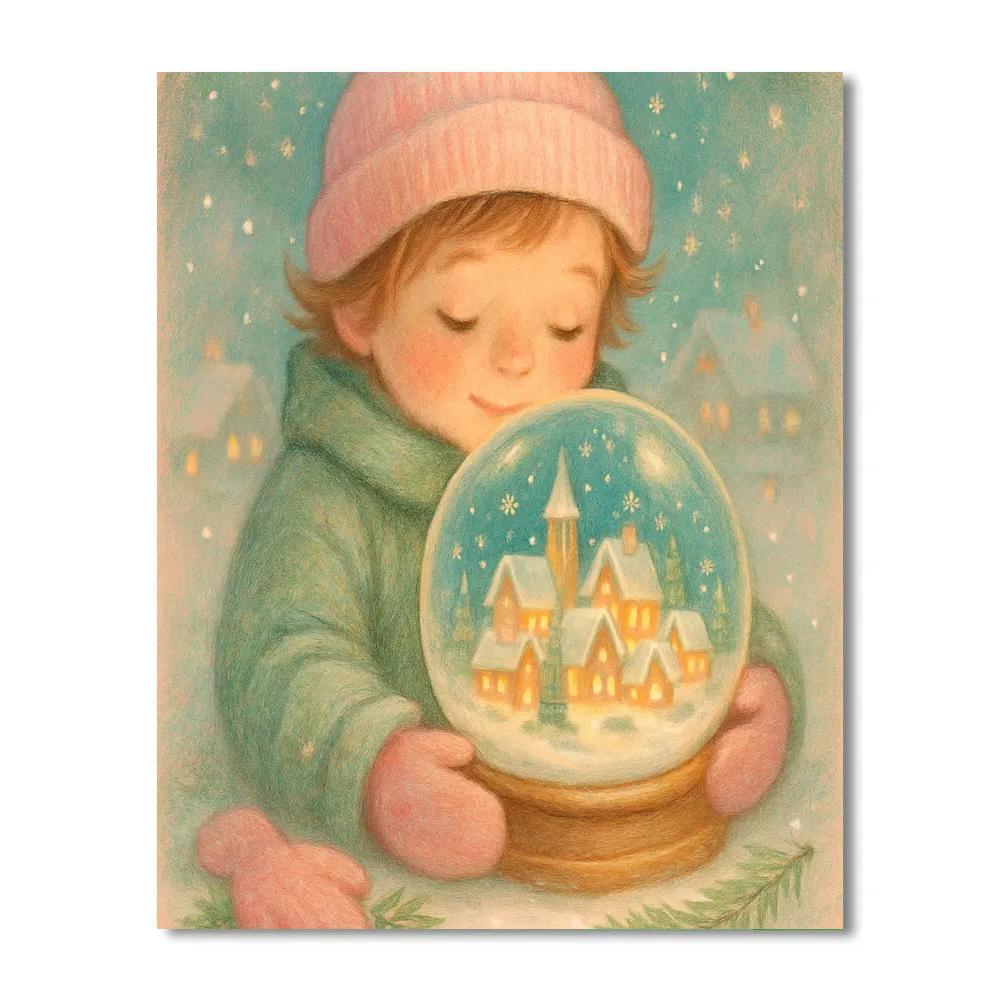 The Snow Globe Conservatory Paint by numbers art