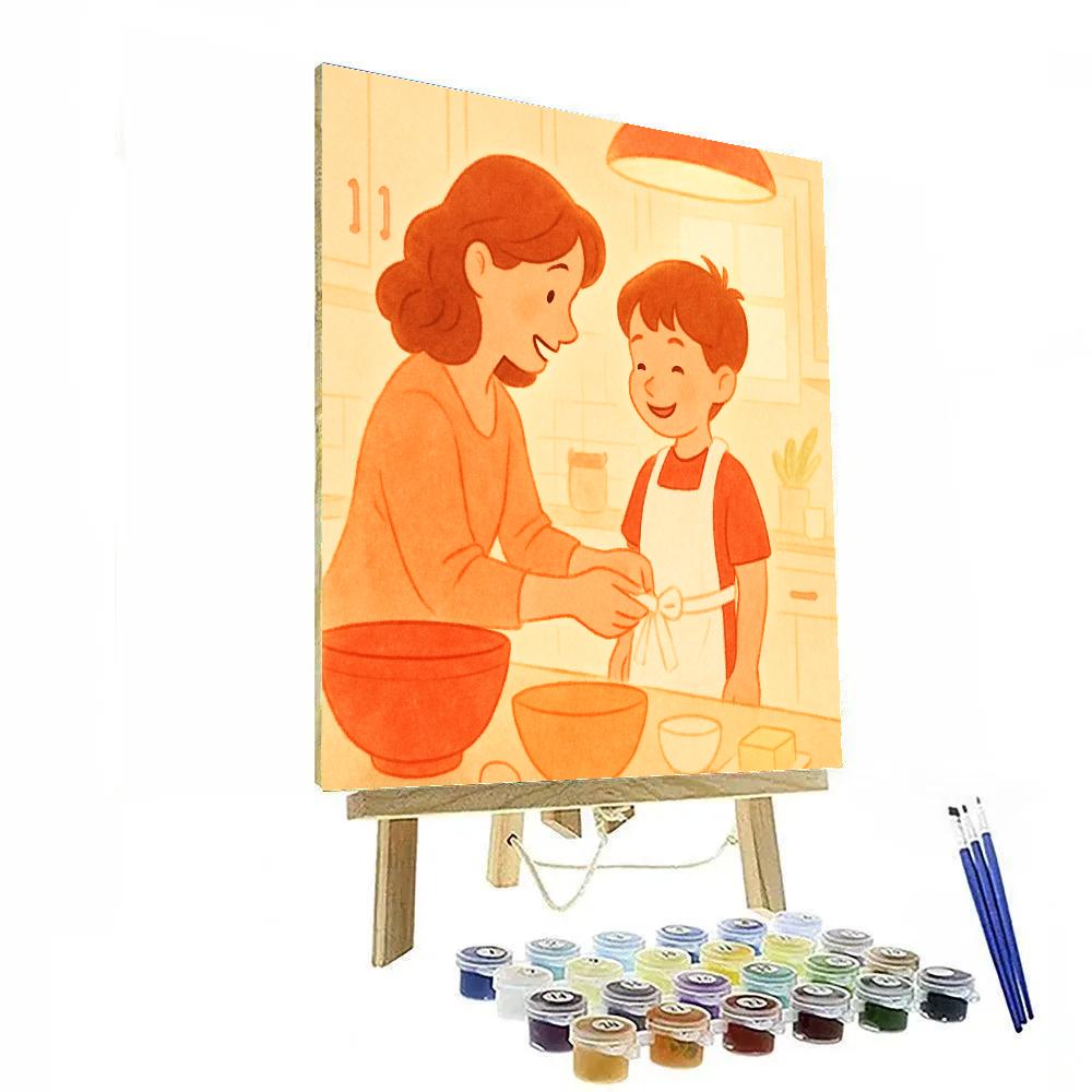 Apron Ties Cooking Lesson Paint by numbers kits