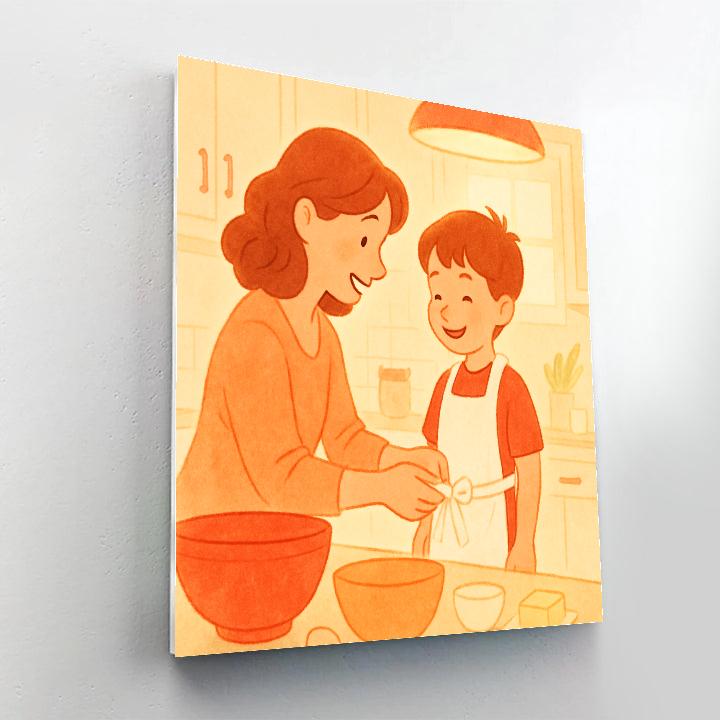 Apron Ties Cooking Lesson Paint by numbers kits