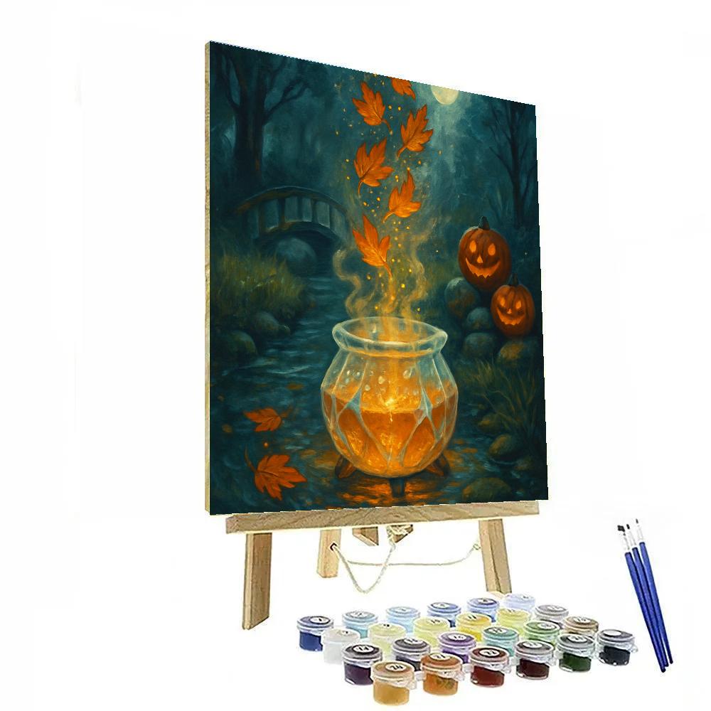 Crystal Cauldron By The Leaflit Creek Paint by numbers art