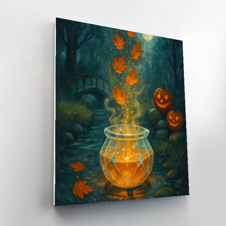 Crystal Cauldron By The Leaflit Creek Paint by numbers art