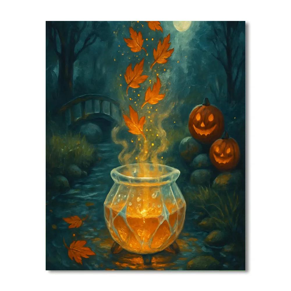 Crystal Cauldron By The Leaflit Creek Paint by numbers art