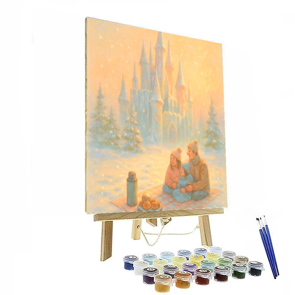 Ice Castle Picnic At Sunrise painting number kit
