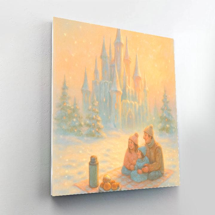 Ice Castle Picnic At Sunrise painting number kit