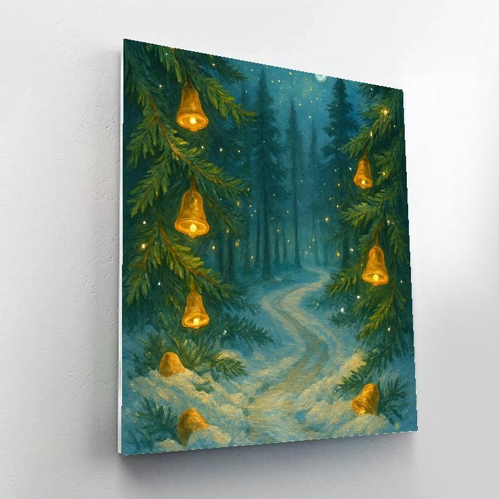 Golden Bell Forest Path Paint by numbers kits