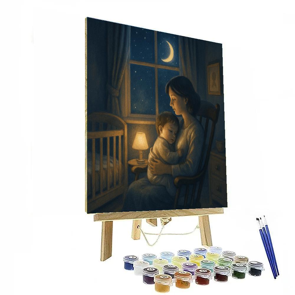 Starlit Lullaby Window paint by number