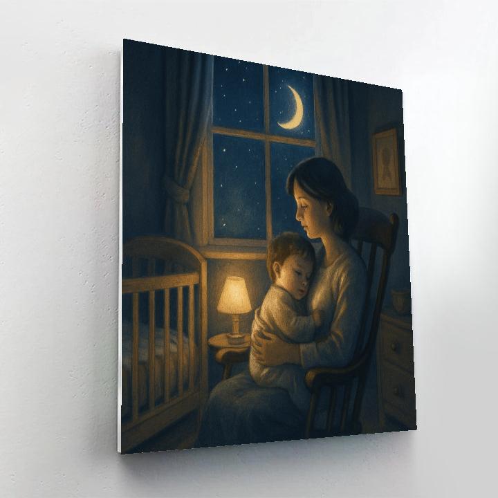 Starlit Lullaby Window paint by number