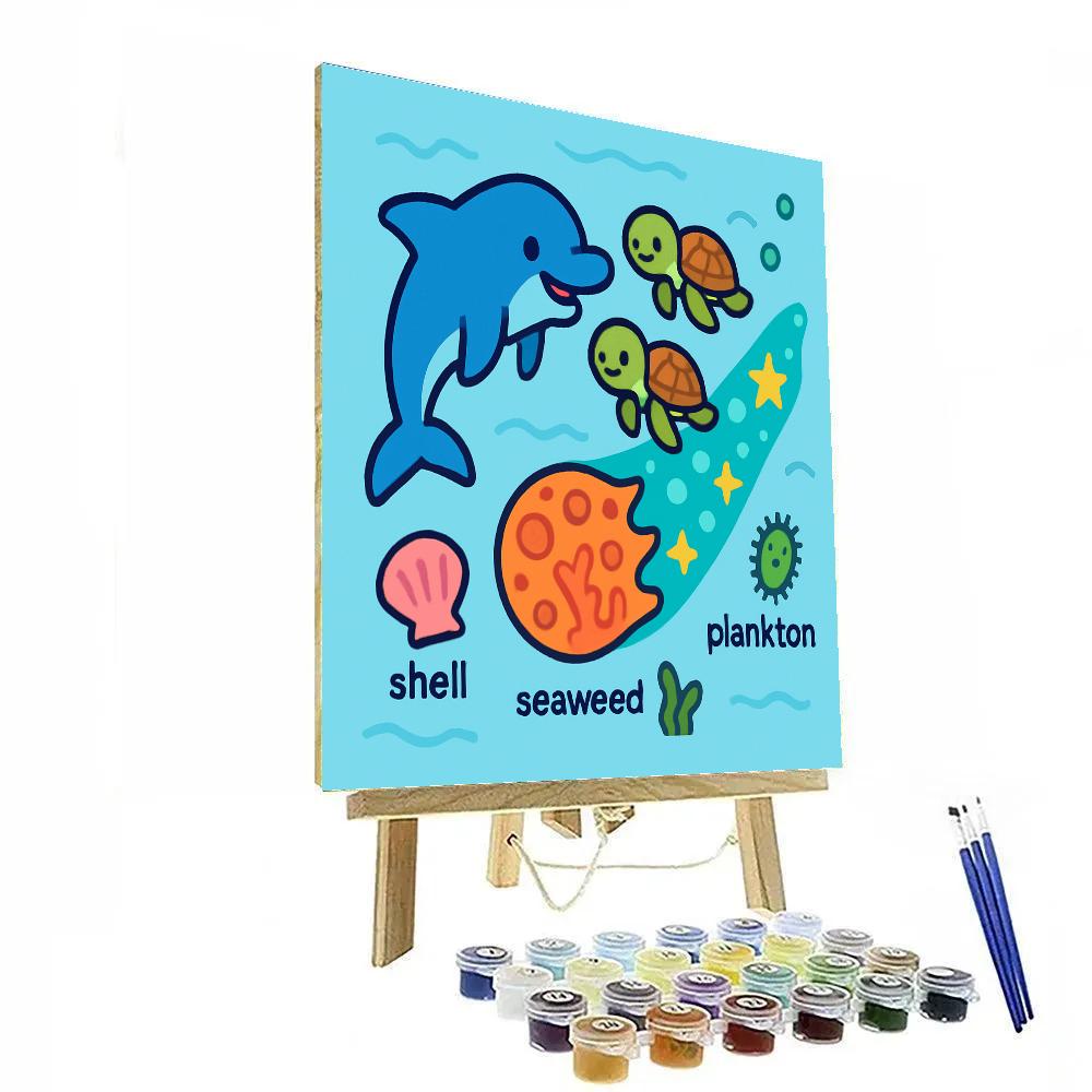 Coral Comet Dolphin Discovery Paint by numbers kits