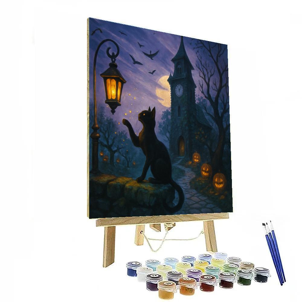 The Clocktower Orchard At Witchlight Dusk Number painting