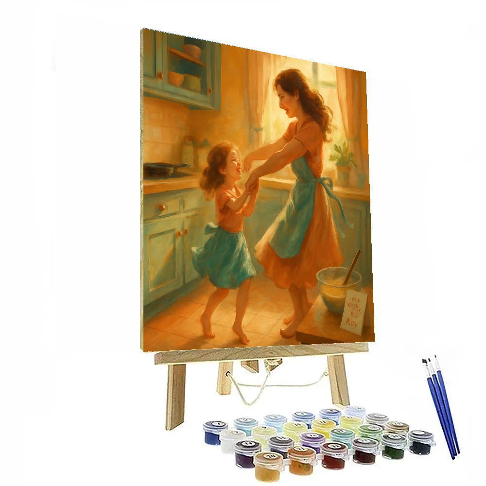 Kitchen Dance Mothers Day Morning Paint by numbers art