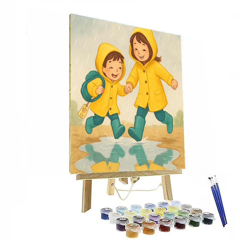 Raincoat Puddle Promises Paint by numbers kits
