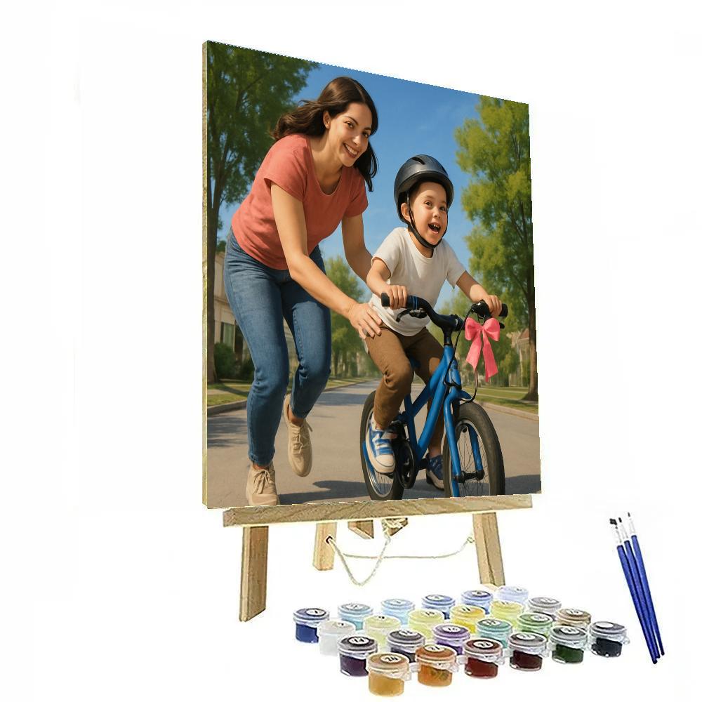 Guiding Hands Bicycle Lesson paint by color