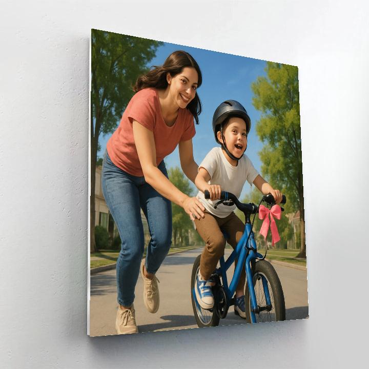 Guiding Hands Bicycle Lesson paint by color