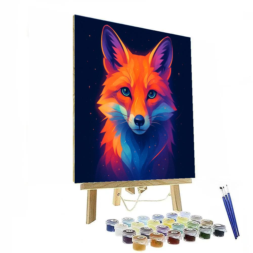 Cosmic Orchard Fox Calm Paint by numbers kits