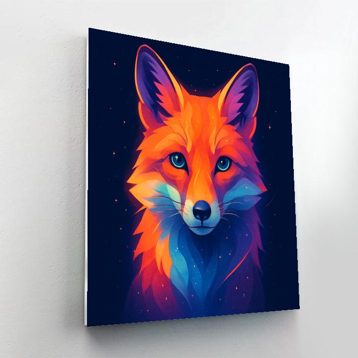 Cosmic Orchard Fox Calm Paint by numbers kits