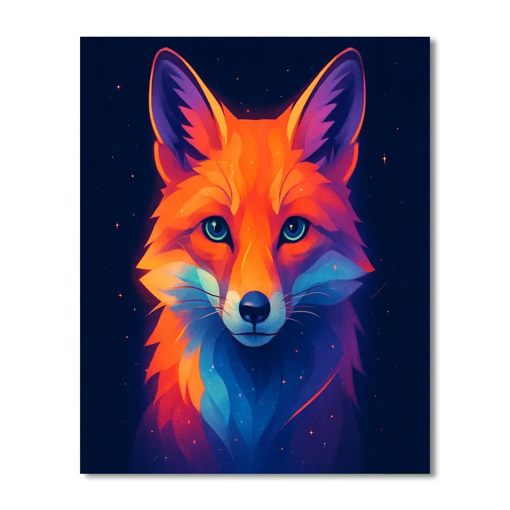 Cosmic Orchard Fox Calm Paint by numbers kits