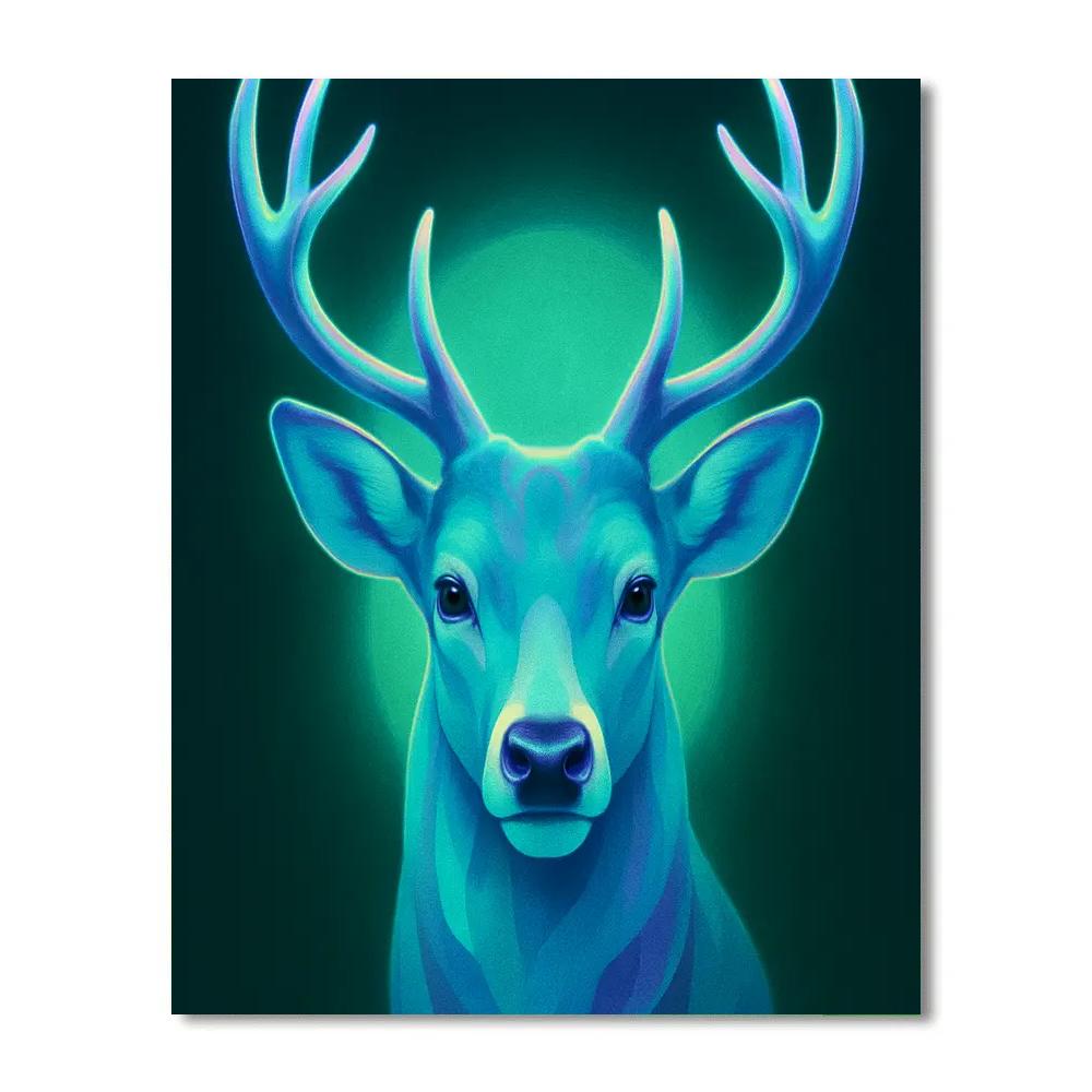Aurora Antler Deer Serenity painting number kit