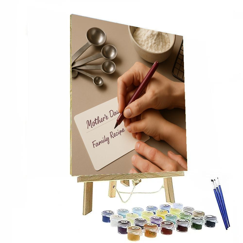 First Recipe Handwritten Tradition Paint by numbers art