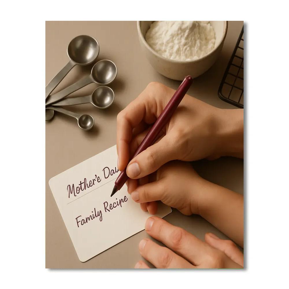 First Recipe Handwritten Tradition Paint by numbers art