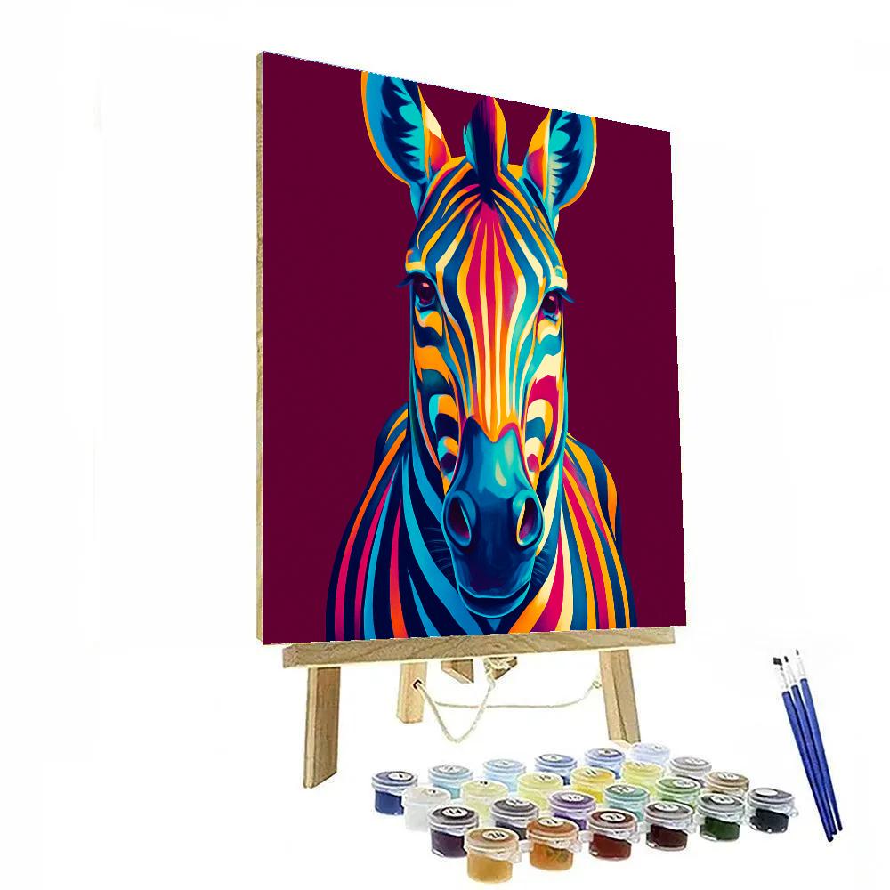 Radiant Canyon Zebra Pulse DIY paint by numbers