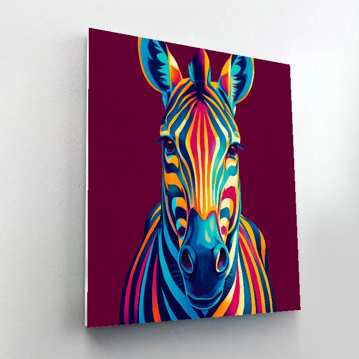 Radiant Canyon Zebra Pulse DIY paint by numbers