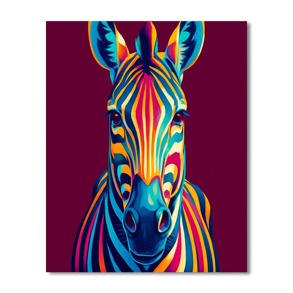 Radiant Canyon Zebra Pulse DIY paint by numbers