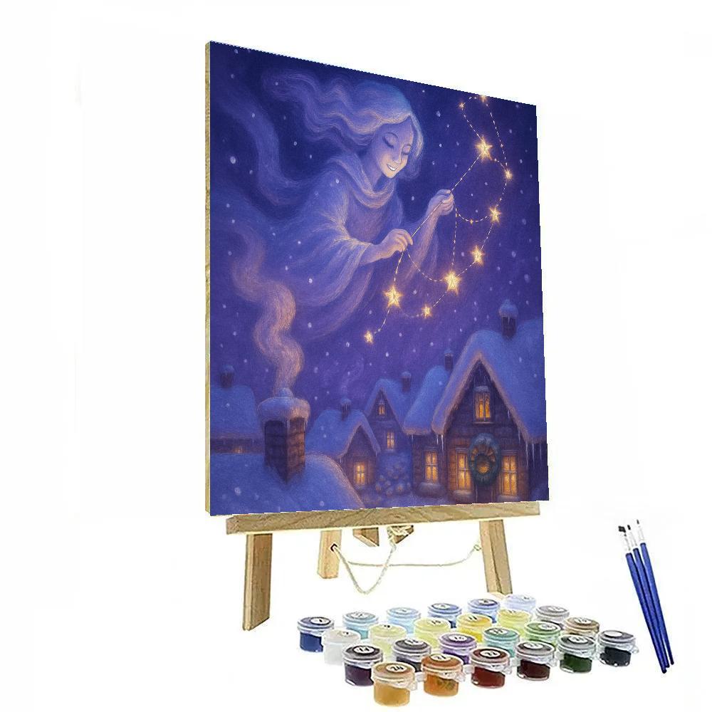 The Star Stitcher Above The Rooftops Number painting