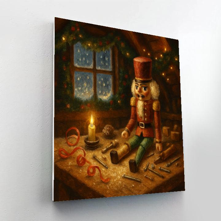 The Nutcracker Workshop In The Attic Snowlight Painting by numbers kit