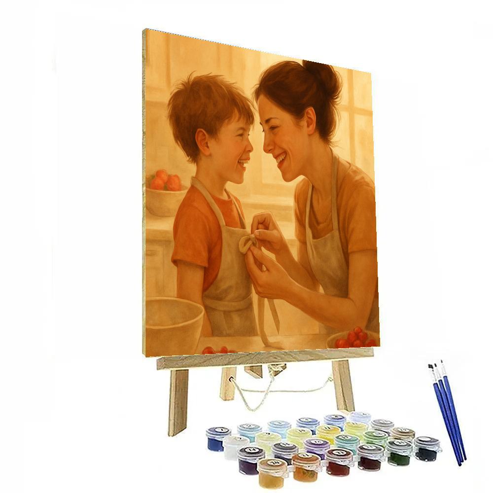 Apron Ties And Warm Laughs Paint by numbers art