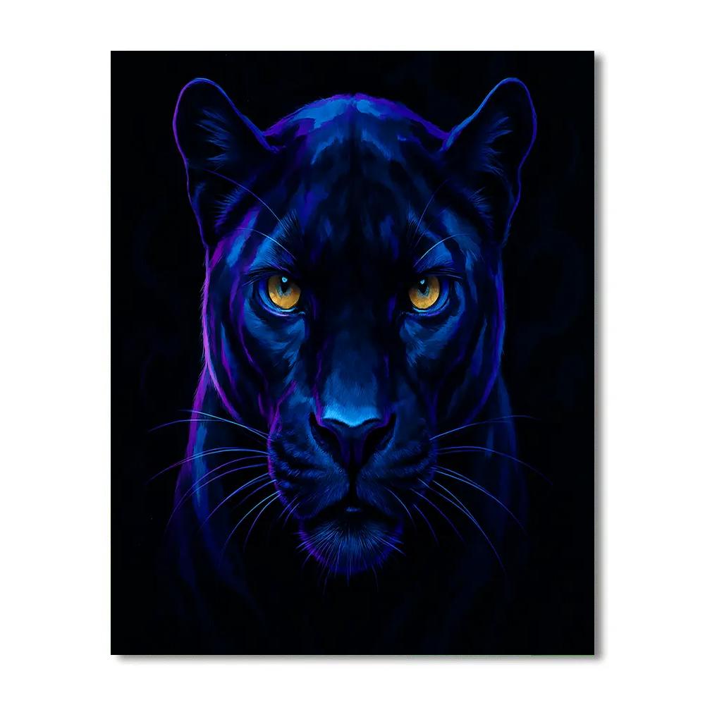 Galactic Ink Panther Number painting