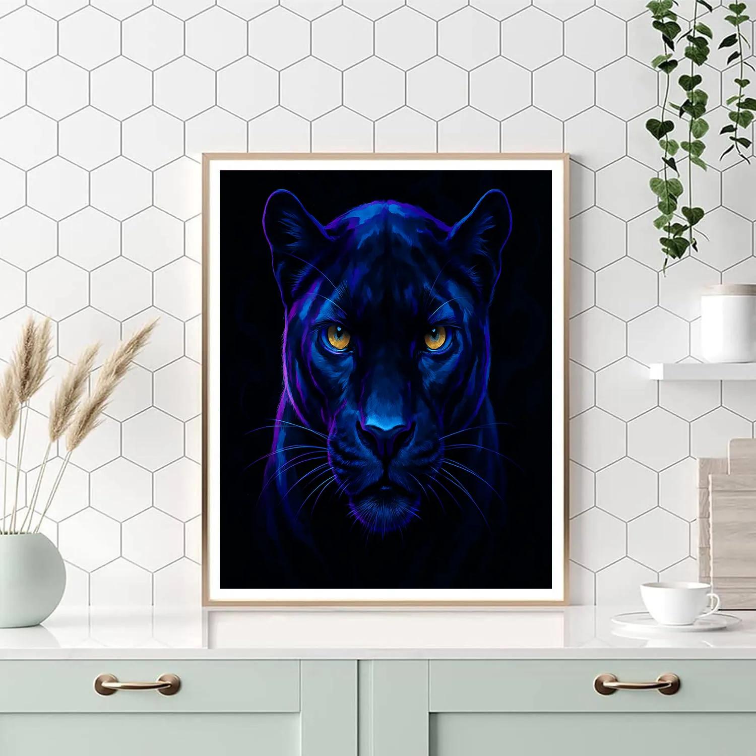 Galactic Ink Panther Number painting
