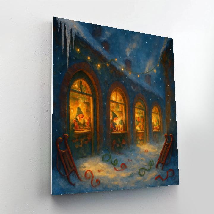 Toy Workshop Alley Of Tiny Doors Paint by numbers art